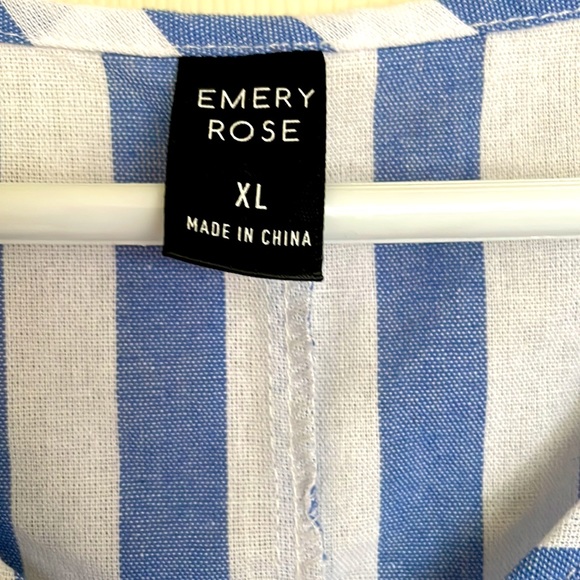 CCO PRICE DROP 🔥🔥 NWOT White and Blue Stripes Summer Dress Size XL - Picture 4 of 10